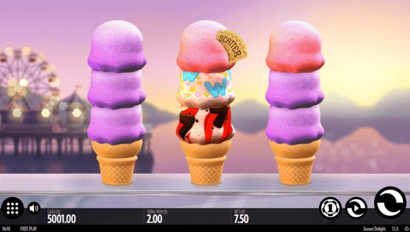 Игровой автомат «Sunset Delight» в казино Вулкан